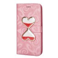 Galaxy S7 Case,Galaxy S7 Wallet Case, PHEZEN Bling Liquid Glitter Love Heart Floating 3D Hourglasses Luxury Pu... N6