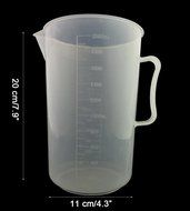 Transparent Measuring Cup Clear White Multi Measurement Tool Measuring Cup with Handles Measuring Tools for Kitchen... N22