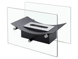 Verona - Ventless Tabletop Bio Ethanol Fireplace, Portable Fireplace (Black) N10
