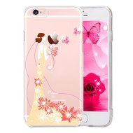 iPhone 6 Plus / 6S Plus Case,PHEZEN Beauty Butterfly Floral Flower Glitter Bling Crystal Rhinestone Diamond Clear... N2