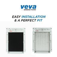 Premium True HEPA Filter with 6 Activated Carbon Pre Filters compatible with Winix 115115 Size 21 - Works with...