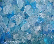 BAHAMA MIX Fire glass ~3/8-1/2" - 25 LBS