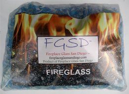 BAHAMA MIX Fire glass ~3/8-1/2" - 25 LBS N2