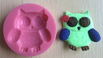 HSE Cute Owl Silicone 3D Flower Mold Fondant Cake Decorating Tools, Mould, Silicone Soap Mold, Cooking Tools