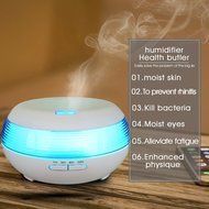 300ml Aromatherapy Essential Oil Diffuser Q-YEE Cool Mist Air Humidifier with 7 Color LED Lights Changing and... N5