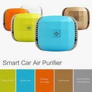 Smart Car Air Purifier Ionizer USB Rechargeable Wireless Filter-Less Car Air Freshener Portable Auto Cleaner Removes...