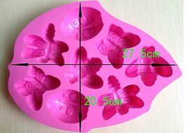 HSE Butterfly honeybee type Muffin Sweet Candy Jelly fondant Cake chocolate Mold Silicone tool Baking Pan