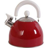 Mr. Coffee Colorcraze 1.5 qt Tea Kettle with White Handle, Red