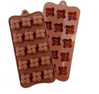 15 Holes Twist Flower Silicone Cake Mold Chocolate Ice Tray Cupcake Diy Soap Bakeware Cake Tools