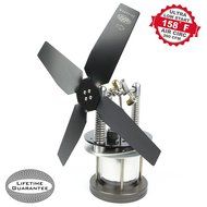Heat Powered Stove Top Fan for wood multi-fuel coal with Soapstone or cooler surface - WARPFIVE GLASSHOPPER Eco... N5