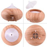 Essential Oil Aromatherapy Diffuser, Quimat Wood Grain 300ml Ultrasonic Diffuser Cool Mist Humidifier Air Purifier... N16