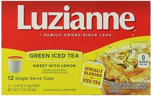 Luzianne Iced Tea, Sweet Flavor, Single Serve Tea Cups, 12 Count N16
