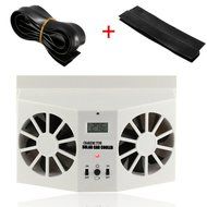 Car Fan, SanSiDo Solar Powered Auto Car Front/Rear Window Built-in Battery Rechargeable Air Vent Ventilator Mini...