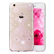 iPhone 6 Plus / 6S Plus Case,PHEZEN Beauty Butterfly Floral Flower Glitter Bling Crystal Rhinestone Diamond Clear... N6