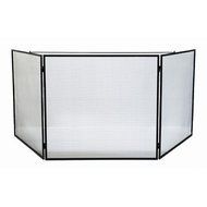 Large 3 Panel Wrought Iron Fireplace Screen