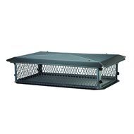 BigTop BBT1426K-14W Big Top Chimney Cover in Black Galvanized Steel, 14" x 14" x 26"