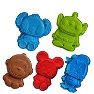 6PC/SET Silicone Monster Mickey Donald Duck STITCH Monkey Cake Chocolate Pudding Jelly Candy Ice Cookie Mold Mould...