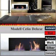 Gel + Ethanol Fire-Places Bio- Ethanol And Fire Gel Fireplace Model Celin Deluxe Silver N3