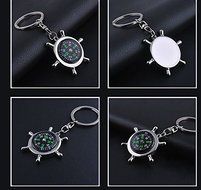 Mini Metal Precise Portable Camping Sport Hike Keychain Outdoor Compass Ring