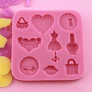 Lady Dress Up Silicone Fondant Cake Mold Chocolate Sugar Craft Mould N3