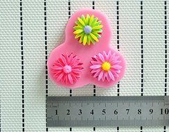 MathildaBaking Collection - Daisy Flowers Artificial Mold Decorations Silicone Mold Silicone Fondant Lace Molds... N4