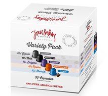 80 Jones Brothers Nespresso Compatible Coffee Capsules-Variety Pack -100% Pure Arabica (VARIETY BOX, 80 PODS) N32