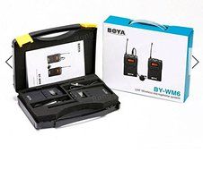 BOYA BY-WM6 Ultra High Frequency UHF Wireless Lavalier Microphone System for Canon Nikon Sony DSLR