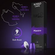 Nespresso Compatible Capsules - Dark Roast Pack (100 pods) - Fit to all Nespresso original line machine - By Rosso...