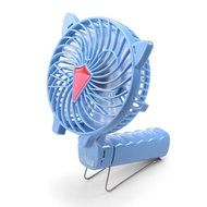 Portable Table Fan,ACLUXS Head Adjustable Cool Mini Portable Floor/Table Fan with Rechargeable Battery and USB...