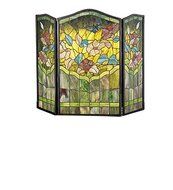 40 Inch W X 34 Inch H Butterfly Fireplace Screen Fireplace Screens