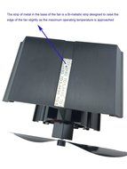 4-Blade Heat Powered Stove Fan for Wood / Log Burner/Fireplace - Eco Friendly(Black) N2