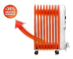 DeLonghi TRRS0715E Radia S Eco Digital Full Room Radiant Heater with Silent Operation