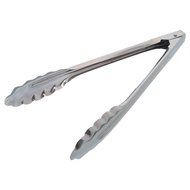 [2 Pack] Foho 8.8 Inch Stainless Steel Baking Barbecue Spring Tongs N3