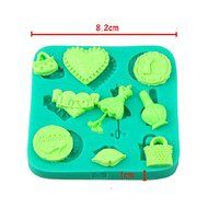 Lady Dress Up Silicone Fondant Cake Mold Chocolate Sugar Craft Mould N5