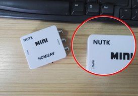 HDMI Converter,NUTK 1080P HDMI to AV 3RCA CVBs Composite Video Audio Converter Adapter Supporting PAL/NTSC with... N3