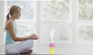 Ultrasonic Cool Mist Humidifier,BENKS Mushroom Humidifier 200ml for skin moisturizing,stealth mask with No Noise... N2