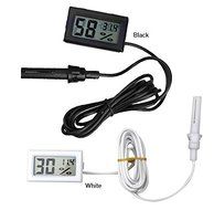 SORCO Black Mini Thermometer Hygrometer Gauge Humidity Meter Digital LCD Monitor N2