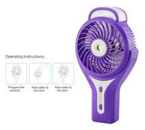 HJIAN Handheld Humidifier Fan Mini Misting Fan Water Mist Fan Portable Personal Cooling Fan Mist Humidifier Fan... N2