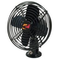 ROADPRO 12-Volt 2-Speed Fan Black Metal RP1179BK