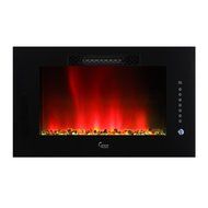 Contemporary Portable Electric Fireplace for Four Seasons with Free Gift for Decorative Glass Candelabra N3