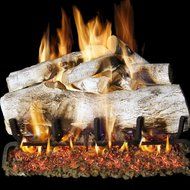 Peterson Real Fyre 18-inch Mountain Birch See-thru Log Set With Vented G45 Burner