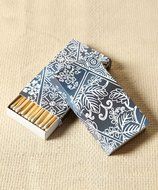 Matches - Indigo Print