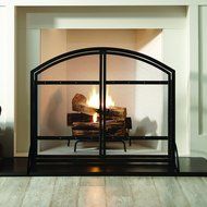 Pleasant Hearth Harper Arched Fireplace Screen with Doors