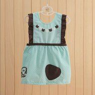 KAKA(TM) Baby Kids Waterproof Cute Cartoon Sleeveless Apron -Blue(Children's Height:110-135cm,size:100) N5