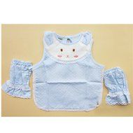 KAKA(TM) Baby Kids Waterproof Cute Cartoon Sleeveless Apron -Blue(Children's Height:110-135cm,size:100) N8