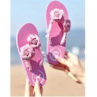 KAKA(TM) Women's Fashion Rhinestone Glitter Studded Crystal Flower Thong Sandals Flip Flops Sandals&pound;&uml;White&pound;&copy;-&pound;...