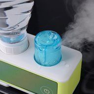 Xcellent Global Mini Ultrasonic Humidifier For Travel &amp; Home Design With Auto Safety Support, Green (Bottle include...
