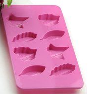 DUFUSTORE Silicone Chocolate Cookie Cake Jelly Muffin Baking Bakeware Tool Mold Mould Leaf N6