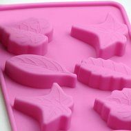 DUFUSTORE Silicone Chocolate Cookie Cake Jelly Muffin Baking Bakeware Tool Mold Mould Leaf N7