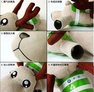 YunNasi Natural Air Purifying Bag Activated Charcoal Odor Absorber-Star Deer 200g N3